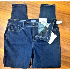 NYDJ Jeans Women Sz 10 Skinny Dark Wash Stretch Denim LIFT & TUCK Technology NEW